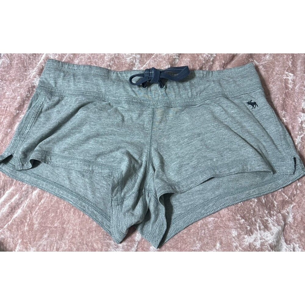Abercrombie grey y2k micro grey shorts